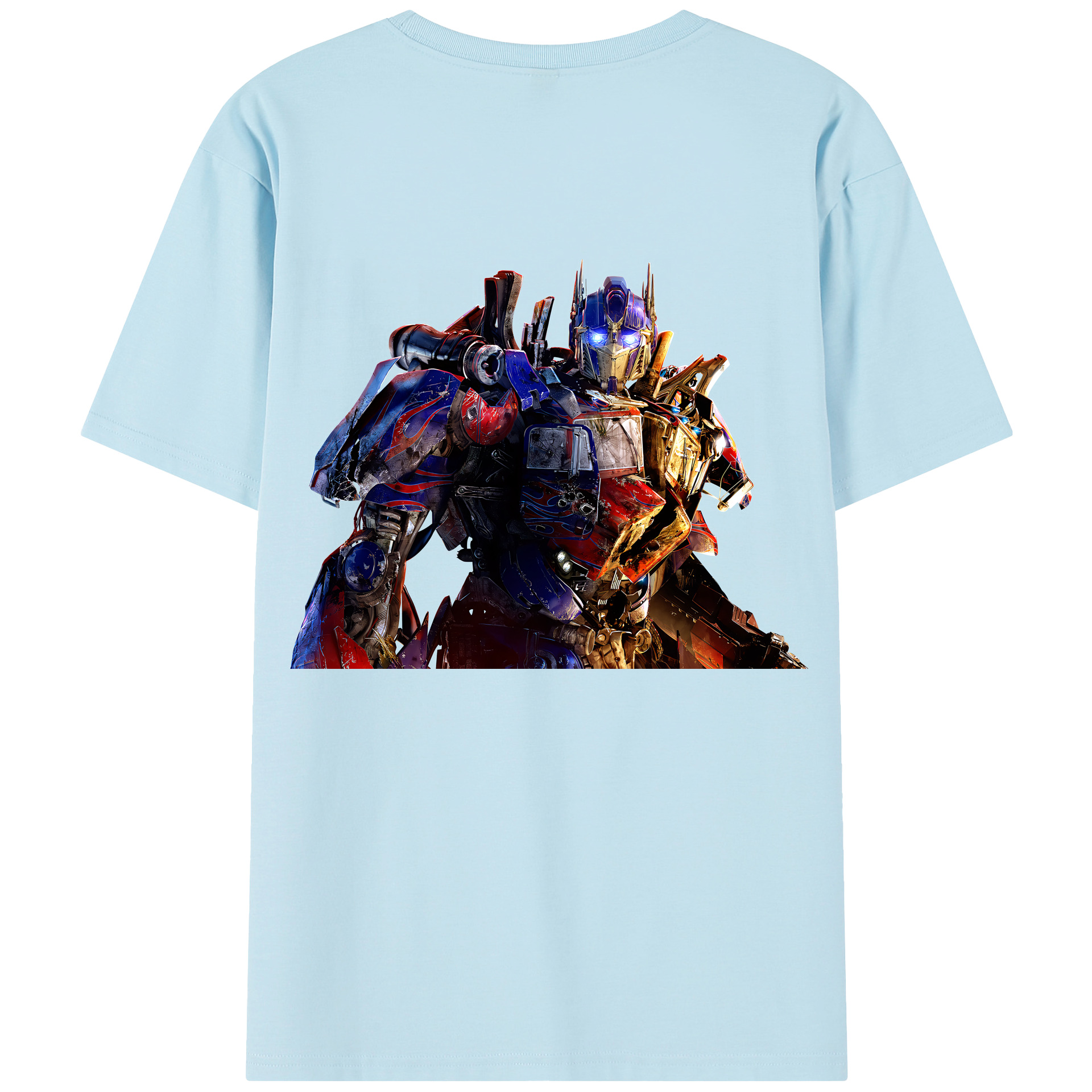 （画像用） Transformers トランスフォーマー 綿100％半袖Tシャツ（背面プリント）